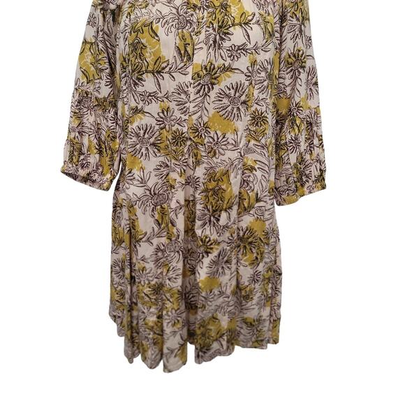 NWT Daily Practice Anthropologie Ruffle Mini Dress Floral Womens Size XS - Picture 6 of 11